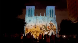 Saga Light Show San Fernando Cathedral Things to do in San Antonio Texas