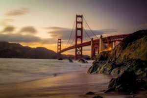 Free thing to do in San Francisco Marshall's Beach Best Spot to View Golden Gate Bridge