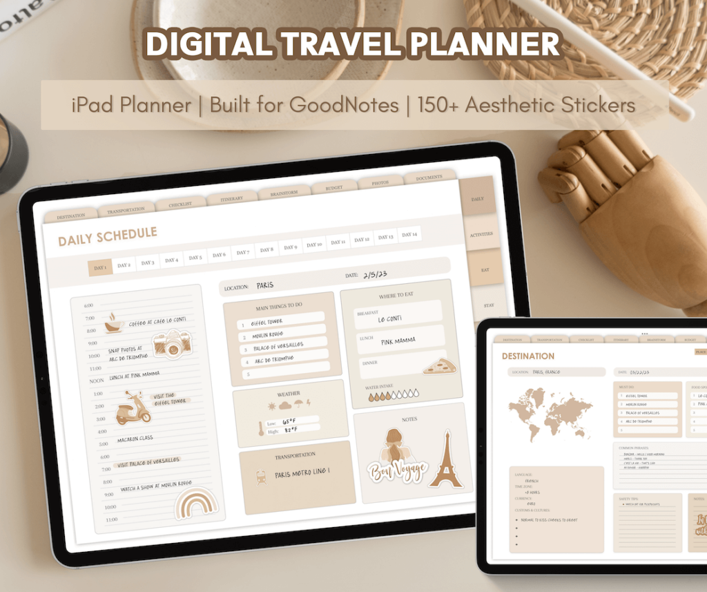 Ultimate Digital Travel Planner GoodNotes
