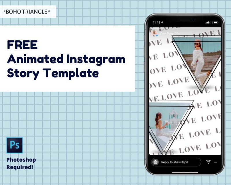 FREE Boho Editable Animated Instagram Story Template