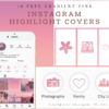 10 FREE Gradient Pink - Instagram Story Highlight Covers